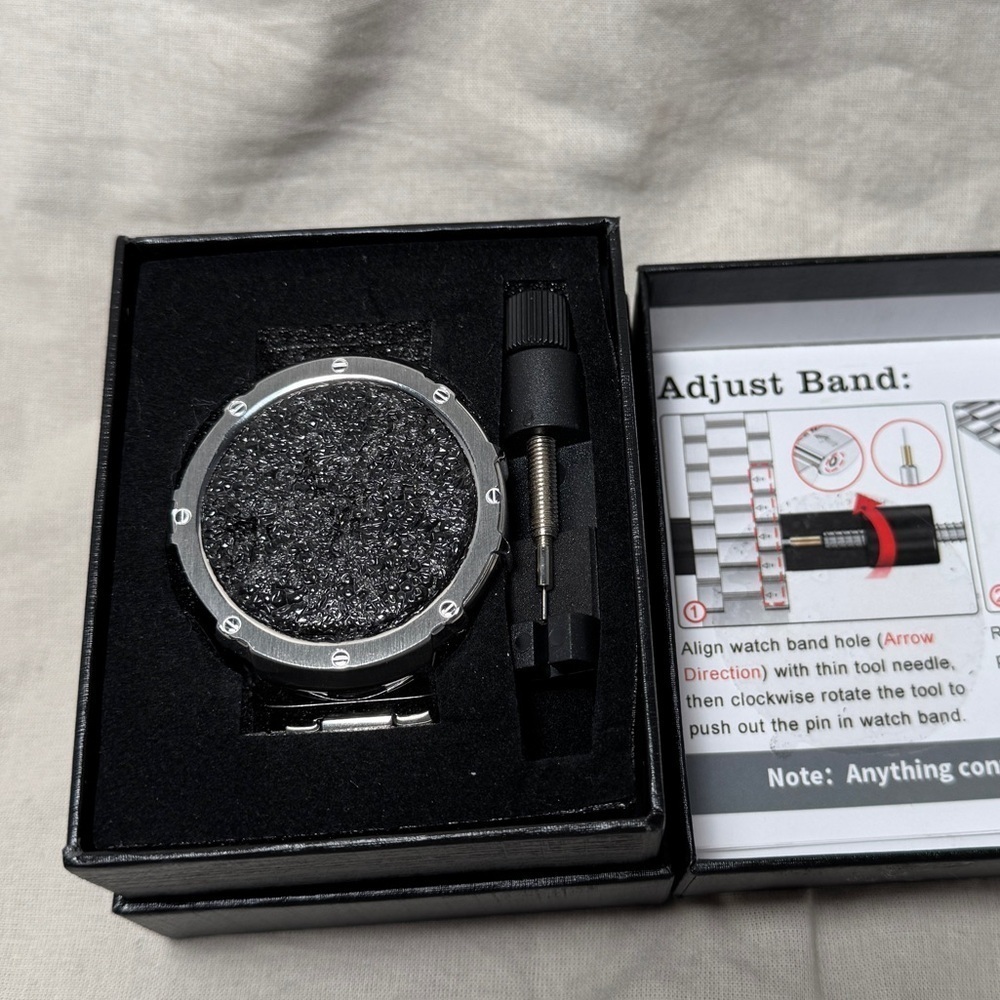 Stainless Steel Case Bands Compatible Samsung Galaxy Watch 5 Band/ 4 Bands 44mm - Picture 5 of 10